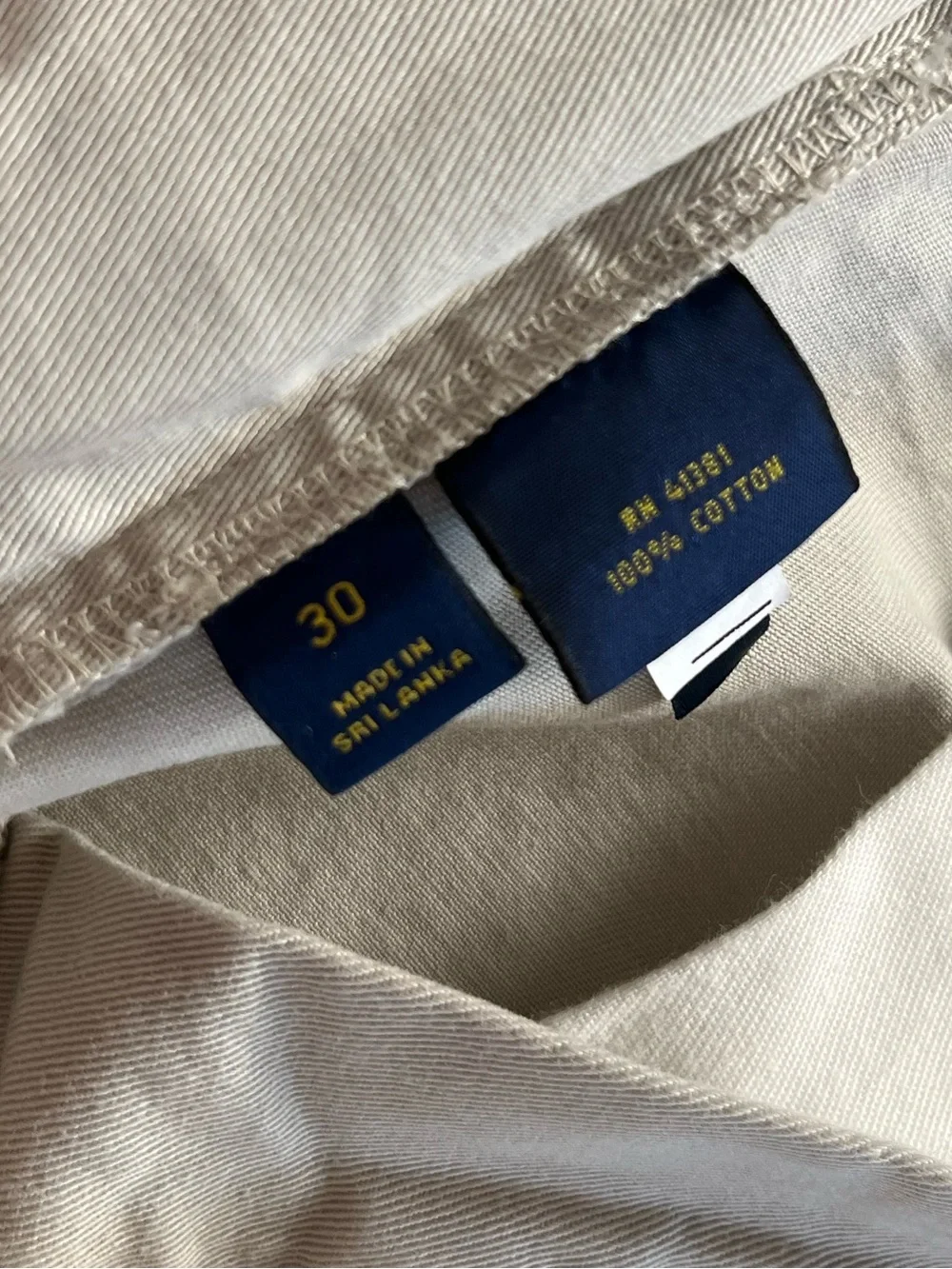 Polo Ralph Lauren Classic Fit Chino Shorts Tan Khaki Men’s 30 Preppy